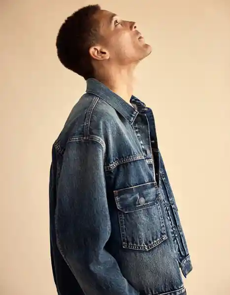 Chaqueta Hombre Azul Talla Small 1757489 American Eagle