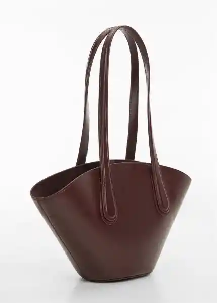 Bolso M Montse Chocolate Talla 99 Mujer Mango