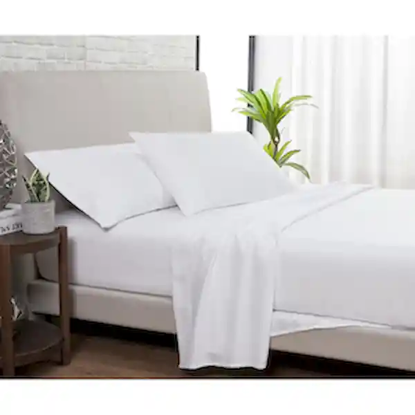 Guest Suites Set de Sábanas King Blanco Sólido