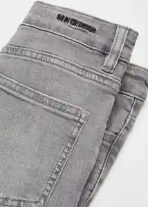 Jean Slim Tejano Gris Talla 10 Niños Mango