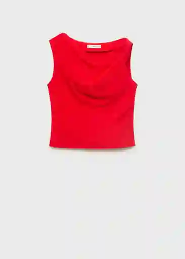 Top Riga Rojo Talla M Mujer Mango