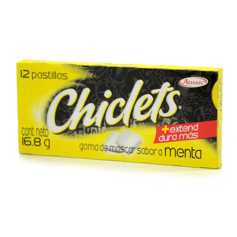 Adams Chiclets Goma De Mascar Menta