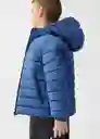 Abrigo Anorak Ferran Azul Talla 09 Niños Mango