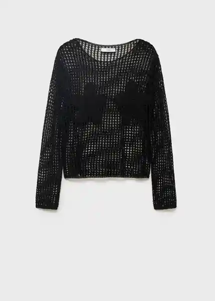 Jersey Borabora Negro Talla M Mujer Mango
