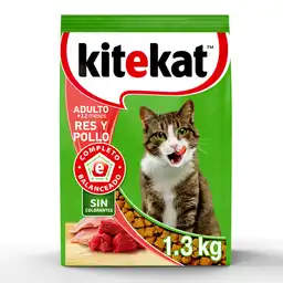 Kitekat Alimento para Gato Adulto Sabor Res y Pollo