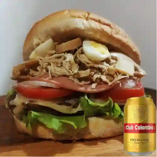 Combo Hamburguesa Especial +Club col. Dorada 355ml