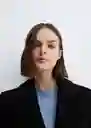 Abrigo Linda Negro Talla L Mujer Mango