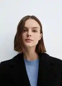 Abrigo Linda Negro Talla L Mujer Mango