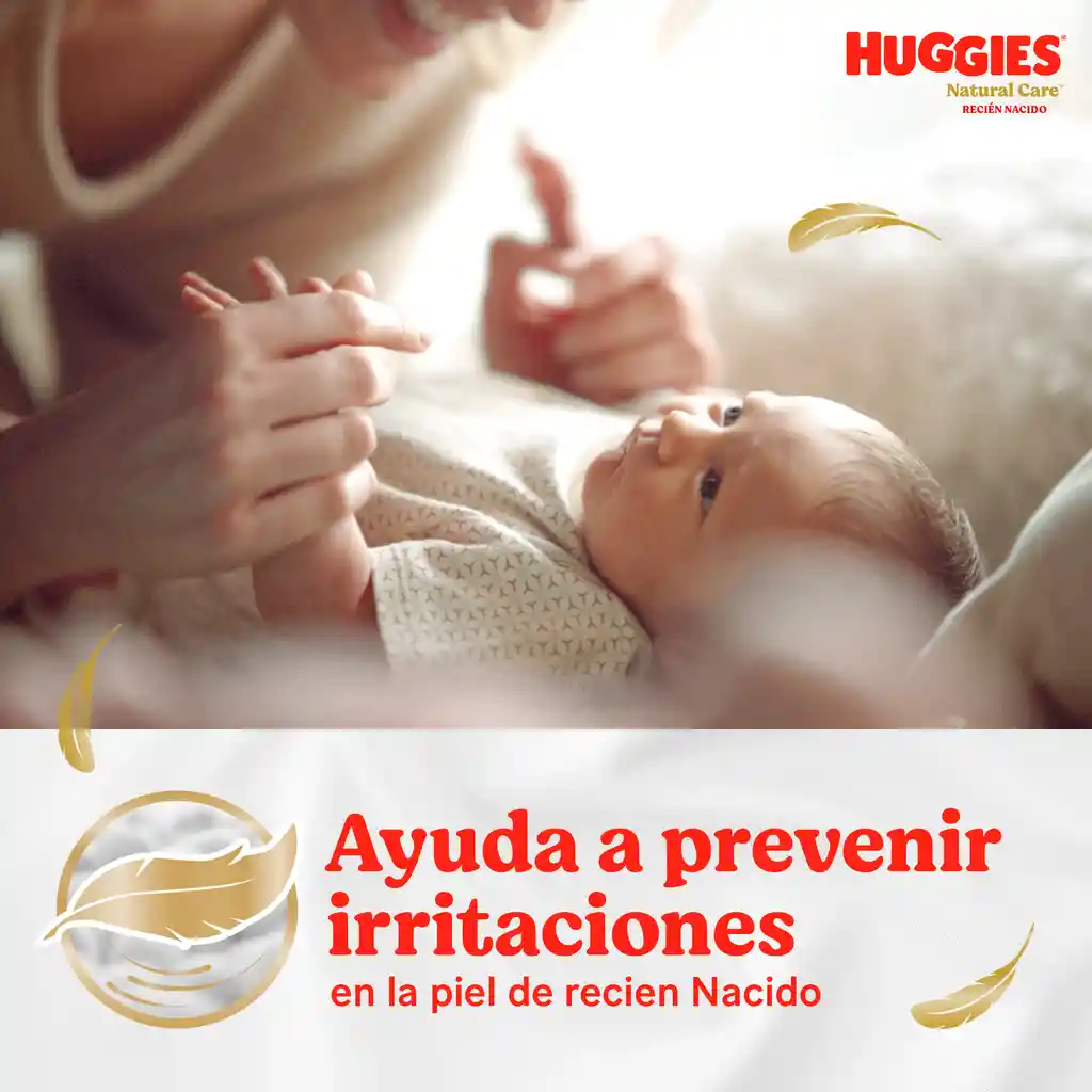 Pañal Huggies Natural Care Etapa 1/Recién Nacido 40 Und