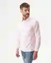 Camisa Oxford Duck Rosa Simple Claro Talla M Chevignon