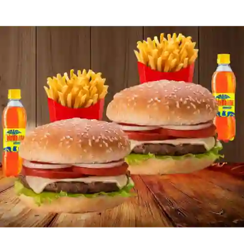 Hamburgesa Clasica Promo X 2