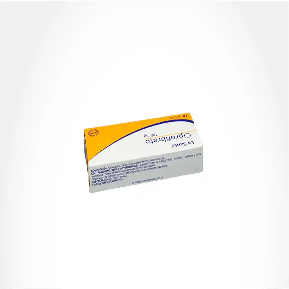 La Santé Ciprofibrato (100 mg) 10 Tabletas