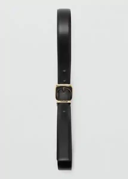 Cinturón Maxima Negro Talla S Mujer Mango