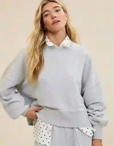 Buzos Aerie Gris Talla Medium 3607012 American Eagle
