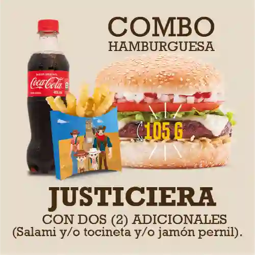 Combo Hamburguesa Justiciera 105 G