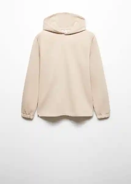 Buzo Sudadera Alludiah Beige Talla XL Hombre Mango