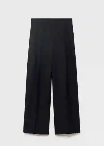 Pantalón Mili Negro Talla 38 Mujer Mango