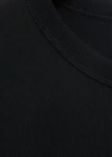 Camiseta Viri Negro Talla XS Mujer Mango