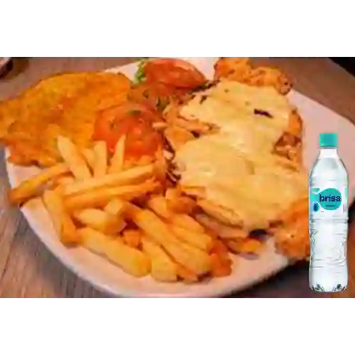 Combo Pechuga Gratinada + Brisa Sin Gas 600ML