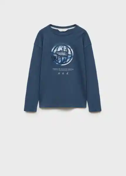 Camiseta Freeride Azul Talla 14 Niños Mango