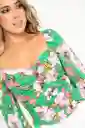 Blusa Novelle Color Verde Pasto Talla S Ragged