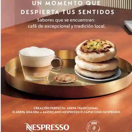 Americano (8oz) + corazón de hojaldre