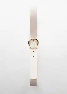 Cinturón Lizz Crudo Talla M Mujer Mango