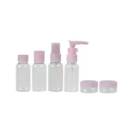 Juego de Botellas de Viaje Sparkling Star Rosa Miniso