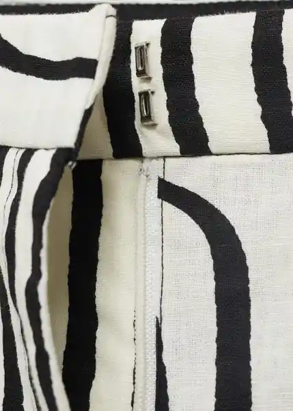 Pantalón Doty Crudo Talla 38 Mujer Mango