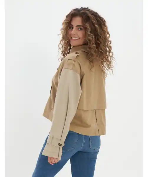 Chaqueta Mujer Café Talla MEDIUM American Eagle