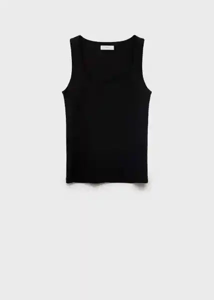 Top Lina Negro Talla 20 Niñas Mango