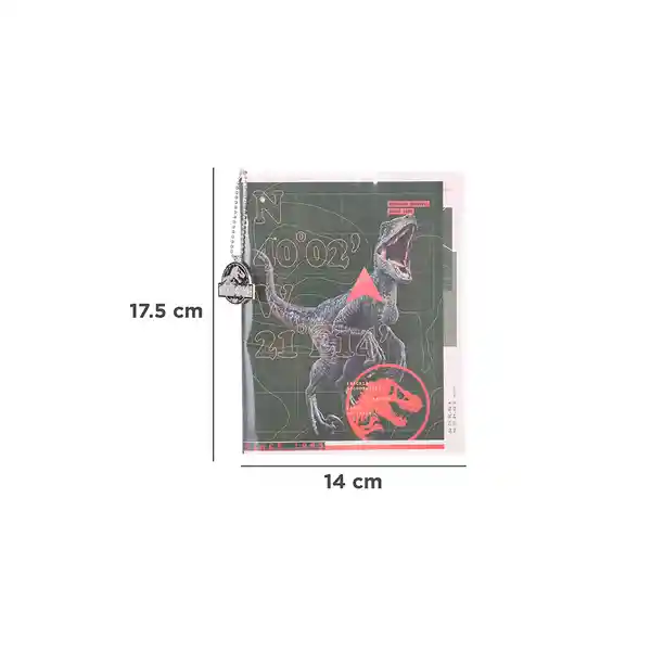 Cuaderno Con Llavero Serie Jurassic World Miniso