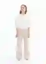 Buzo Sudadera Patch Offwhite Talla 14 Niñas Mango