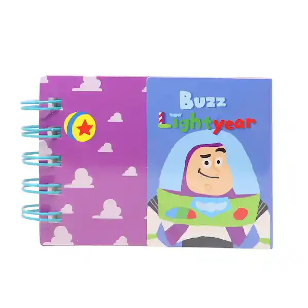 Miniso Cuaderno Argollado Pequeño Buzz Lightyear Rayado