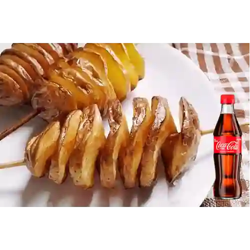Combo Papa en Espiral + Coca Cola Original 300ML