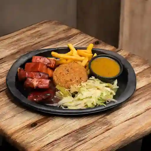 Costillas bbq ahumada