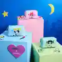 Cosmetiquera Corazón Chicas Superpoderosas Azul Claro Miniso