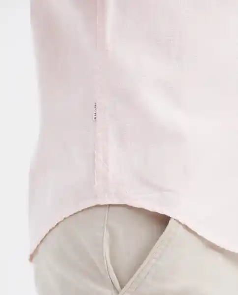 Camisa Button Down Manga Corta Rosa Nouveau Claro L Chevignon