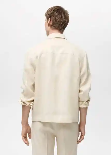 Chaqueta Scott Marfil Talla S Hombre Mango