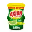 Lavaplatos en Crema Axion Limón 850 g x 2 Und