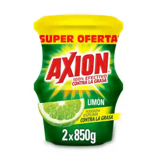 Lavaplatos en Crema Axion Limón 850 g x 2 Und