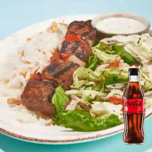 Combo Kebab de Lomo + Coca Cola Sin Azúcar 300ML