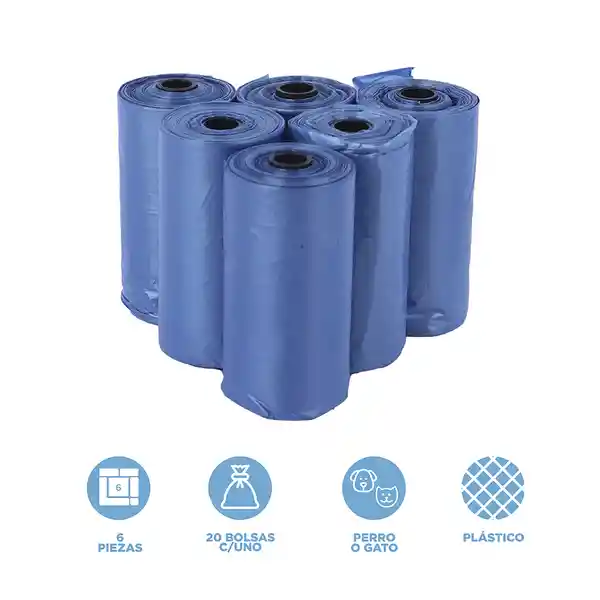 Bolsa Sanitaria Para Mascotas Azul Macaron Miniso