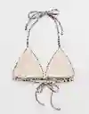 Top de Bikini Aerie Beige Talla: SMALL 5669158 American Eagle