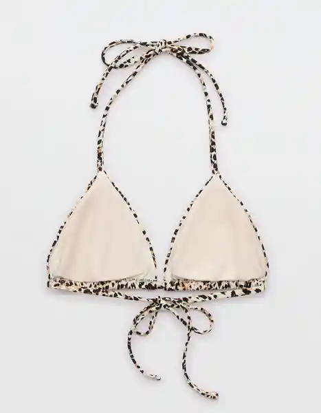 Top de Bikini Aerie Beige Talla: SMALL 5669158 American Eagle