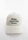 Gorra Tenis Off White Talla 99 Mujer Mango