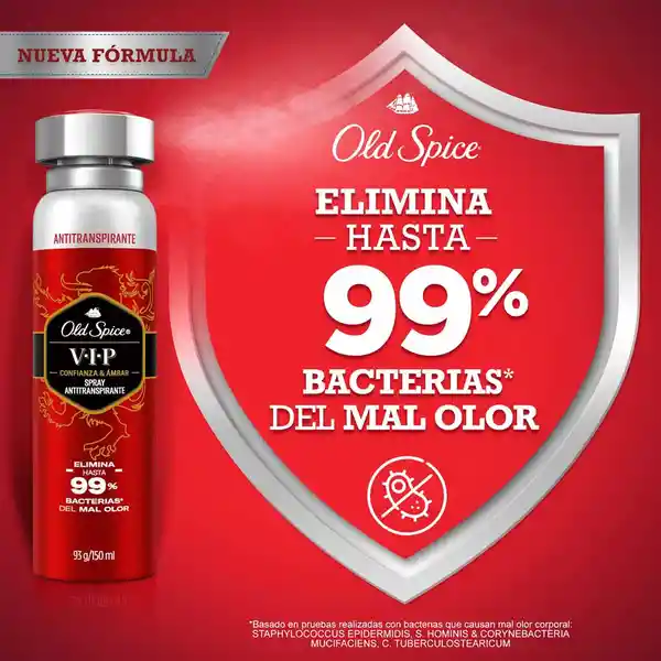 Desodorante Antitranspirante Hombre Old Spice Spray VIP 93 g