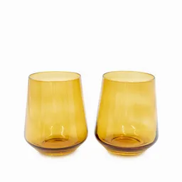 Set Vaso Corvo Ámbar 390 mL Ambiente Gourmet