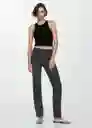 Top Diana Negro Talla S Mujer Mango