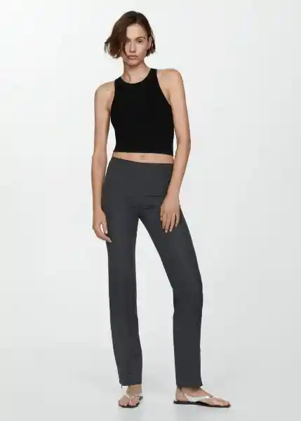 Top Diana Negro Talla S Mujer Mango